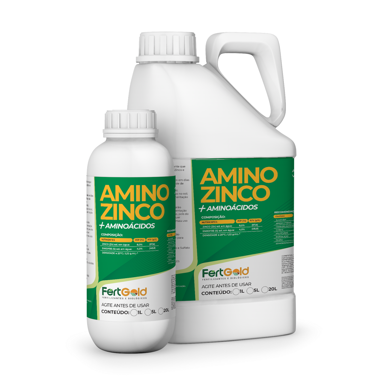 Embalagem Amino Zinco FertGold